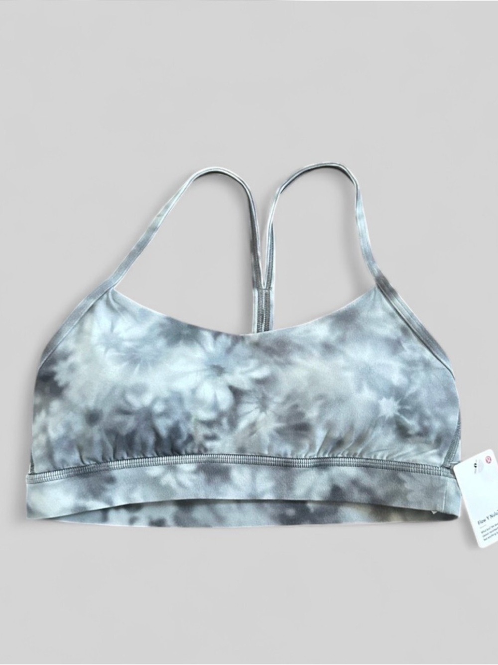 Lululemon Flow Y Bra Gray multi size 8 NWT - Picture 3 of 7